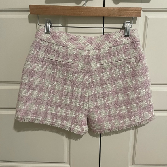 Steve Madden Women's Pink and White Tweed Blazer & Short Set - Picture 4 of 6